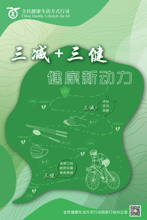 2021第15个全民健康生活方式日三减三健迈向健康